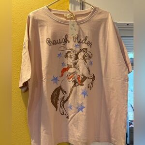 Rough Rider Women's Pink Graphic Tee